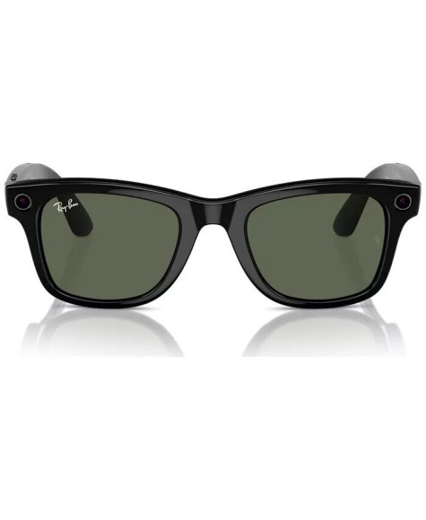 Солнцезащитные очки Ray-Ban Meta Wayfarer RW4006 601S1M50 — Matte Black Transitions Graphite Green