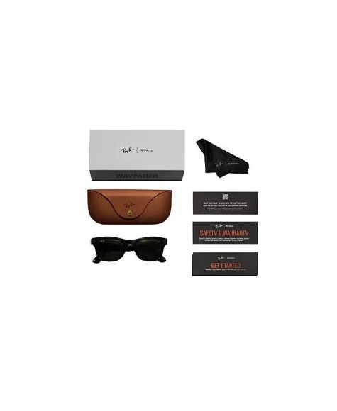 Солнцезащитные очки Ray-Ban Meta Wayfarer RW4006 601S1M50 — Matte Black Transitions Graphite Green Солнцезащитные очки Ray-Ban Meta Wayfarer RW4006 601S1M50 — Matte Black Transitions Graphite Green