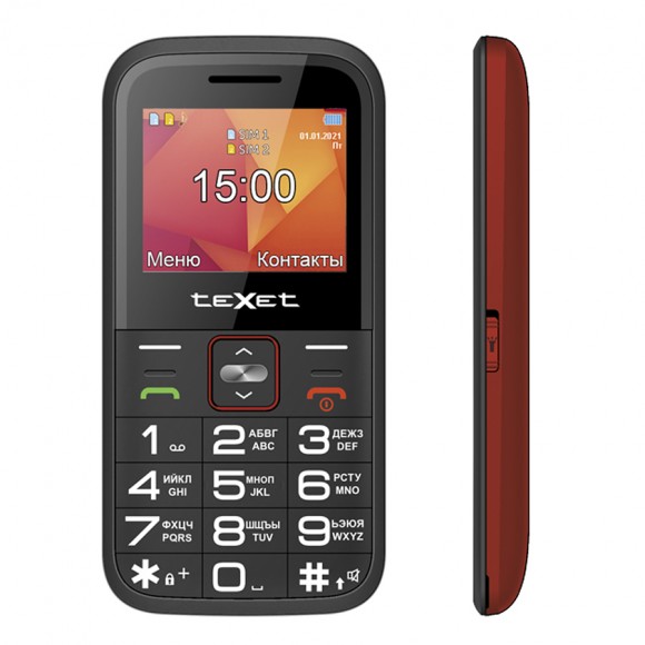 Телефон teXet TM-B418 (красный)