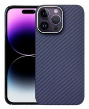 Чехол-накладка для iPhone 14 Pro KZDOO KEIVLAR черно-сиреневый