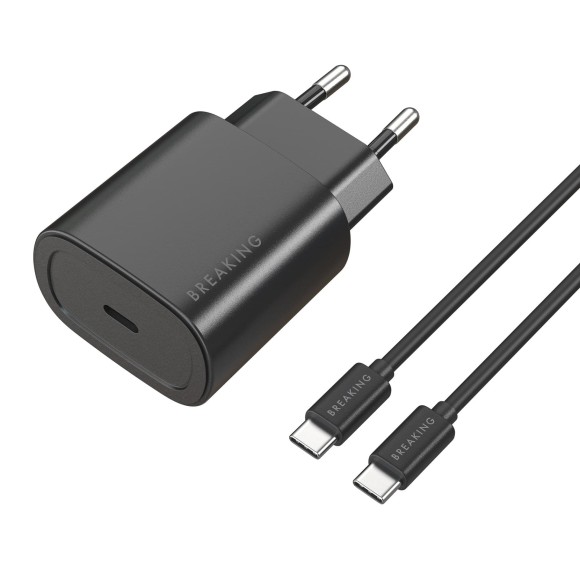 СЗУ Breaking P-08 3A 25W USB-C+кабель USB-C - USB-C белый СЗУ Breaking P-08 3A 25W USB-C+кабель USB-C - USB-C белый