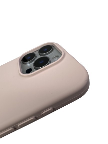 Чехол-накладка для iPhone 16 Pro Max Memumi Silicone Case Magsafe нежно розовый