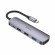 Разветвитель Hoco HB27/ Type-C хаб 5в1 (USB-C + 2 x USB2.0 + USB3.0 + HDMI) серый метал