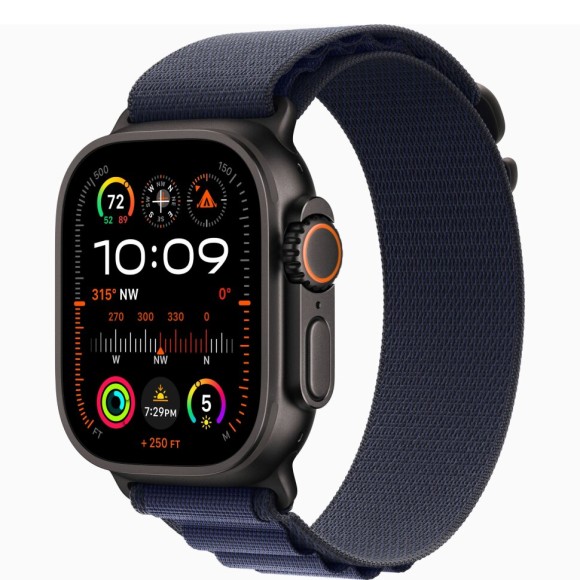 Умные часы  Apple Watch Ultra 2 2024 MYTF3 49mm/M Black Titanium Case Alpine Loop Black Navy (Black Titanium, Navy Black)