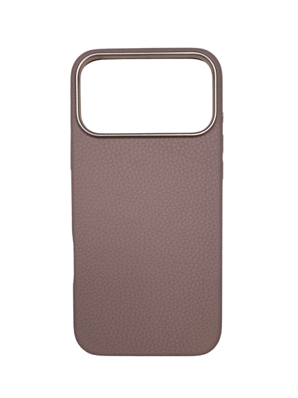Чехол-накладка для iPhone 17 Pro Max A-CASE Amur Genuine Leather Pink