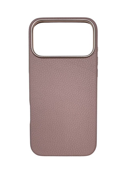 Чехол-накладка для iPhone 17 Pro Max A-CASE Amur Genuine Leather Pink