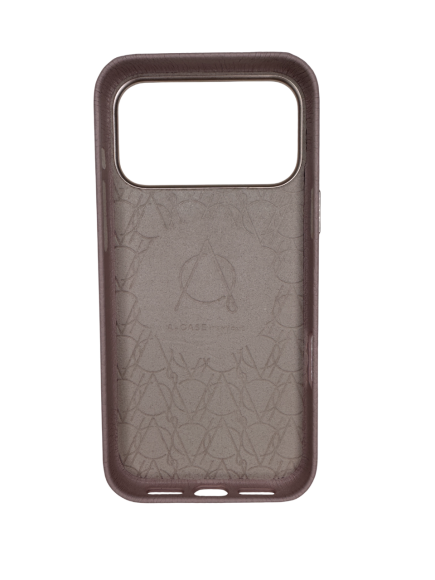 Чехол-накладка для iPhone 17 Pro Max A-CASE Amur Genuine Leather Pink