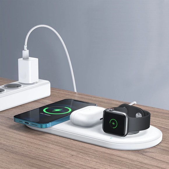 Беспроводная зарядка 3-в-1 Joyroom JR-A27 (iPhone+Apple Watch+AirPods)