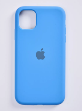 Чехол-накладка для iPhone 11 Silicone Case ярко-голубой