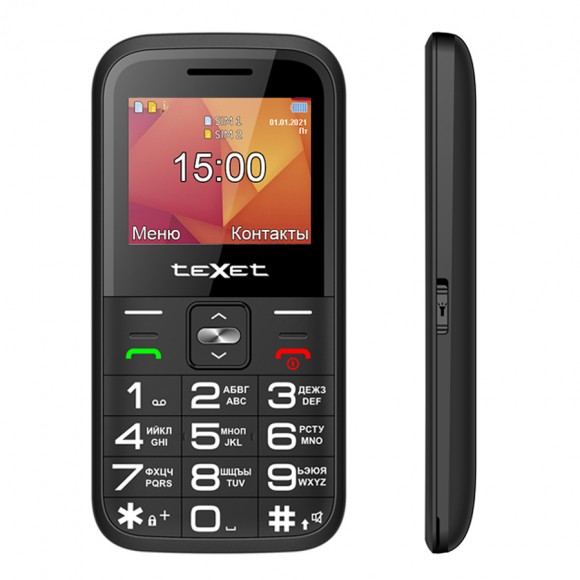 Телефон teXet TM-B418 (черный)