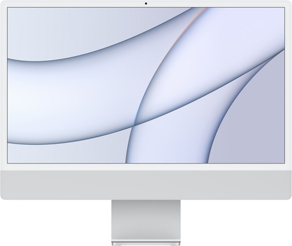 24" Моноблок Apple iMac 24" 2021 г. MGTF3B/A, 4480x2520, Apple M1 2.064 ГГц, RAM 8 ГБ, SSD 256 ГБ, Apple M1 7-Core, MacOS, серебристый (Серебристый)