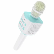 Караоке микрофон Hoco BK5 голубой Караоке микрофон Hoco BK5 голубой