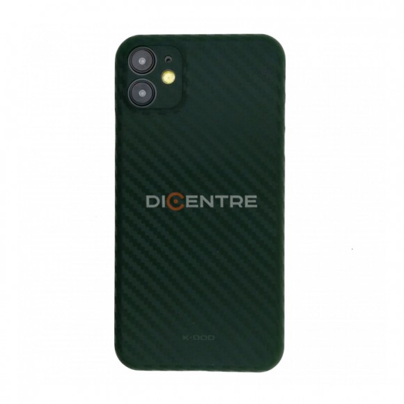 Чехол-накладка для iPhone 11 K-DOO карбон зеленый