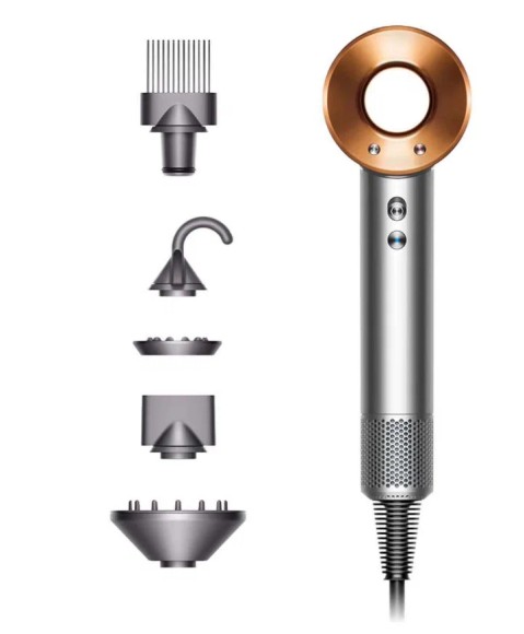 Фен для волос Dyson Supersonic HD07+кейс Nickel/Copper