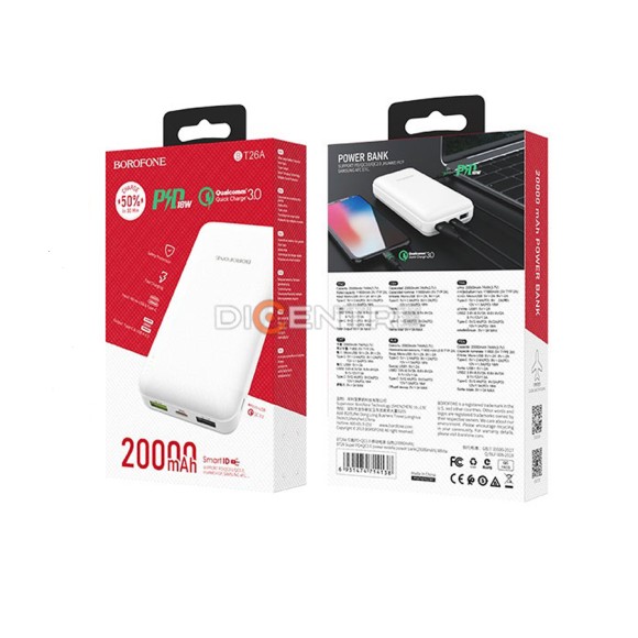 Аккумулятор Borofone BT26A Super PD+QC3.0 20000мАч Аккумулятор Borofone BT26A Super PD+QC3.0 20000мАч
