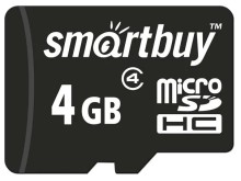 Карта памяти SmartBuy microSDHC 4 ГБ Class 4