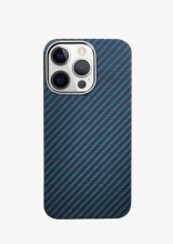 Чехол-накладка для iPhone 14 Pro Max KZDOO KEIVLAR черно-синий