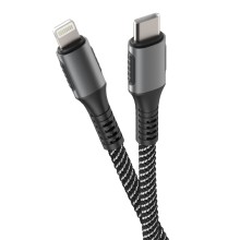 Type-C Lightning OLMIO 3.3A 30ВТ 1.2m черный