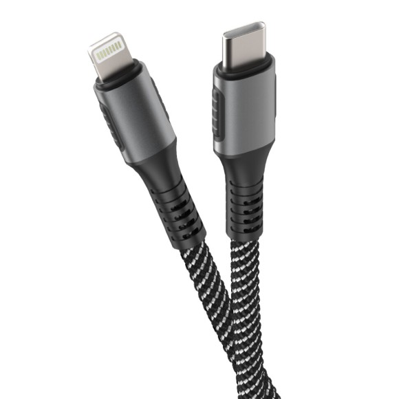 Type-C Lightning OLMIO 3.3A 30ВТ 1.2m черный