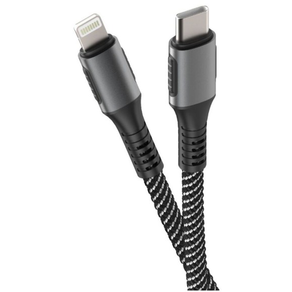 Type-C Lightning OLMIO 3.3A 30ВТ 1.2m черный