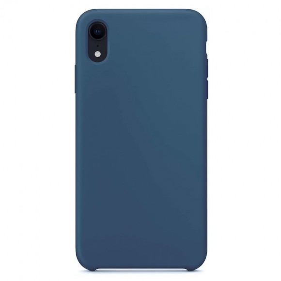 Чехол-накладка для iPhone XR Silicone Case синий