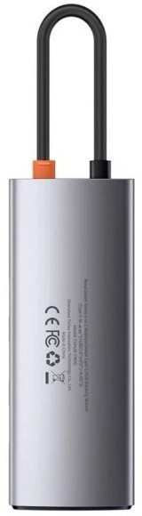 Разветвитель Хаб USB-концентратор Baseus Metal Gleam Series 6-in-1 Multifunctional Type-C HUB Dockin