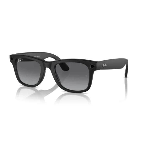 Солнцезащитные очки Ray-Ban Meta Wayfarer RW4008 601ST3 53 — матовый чёрный