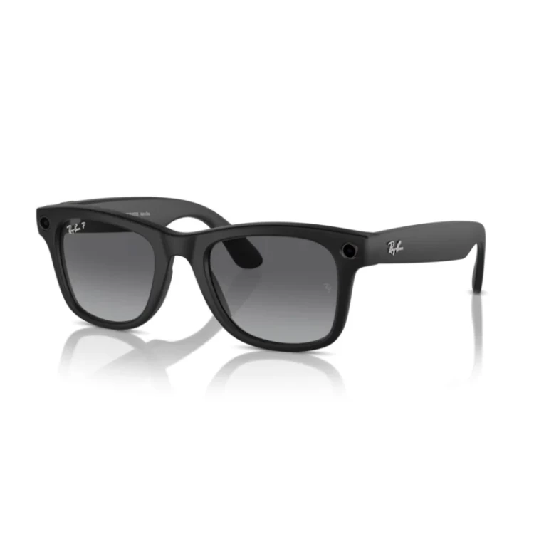 Солнцезащитные очки Ray-Ban Meta Wayfarer RW4008 601ST353 — Matte Black,Polar Gradient Graphite