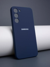 Чехол-накладка Samsung A33 Silicone Case темно-синий