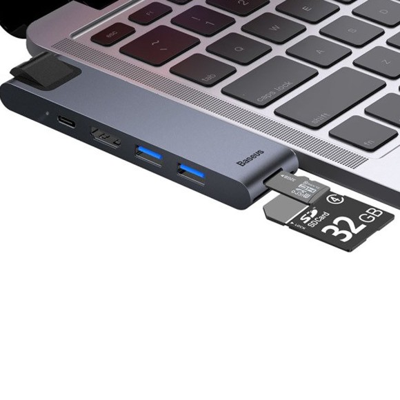 USB-концентратор Baseus Thunderbolt C+ Pro (CAHUB-L0G) 7 в 1