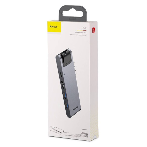 USB-концентратор Baseus Thunderbolt C+ Pro (CAHUB-L0G) 7 в 1