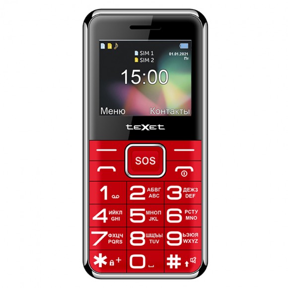 Телефон teXet TM-B319 (красный)