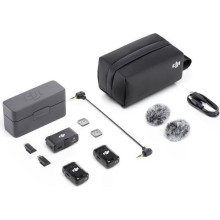 Беспроводной микрофон DJI Mic 2 (2 TX + 1 RX + Charging Case) (Черный)