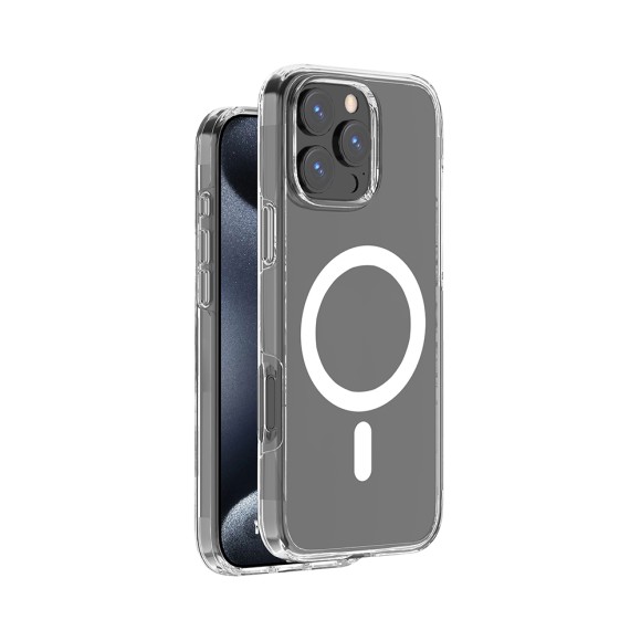 Чехол-накладка Apple iPhone 16 Pro Deppa Gel Origin MagSafe силикон прозрачный