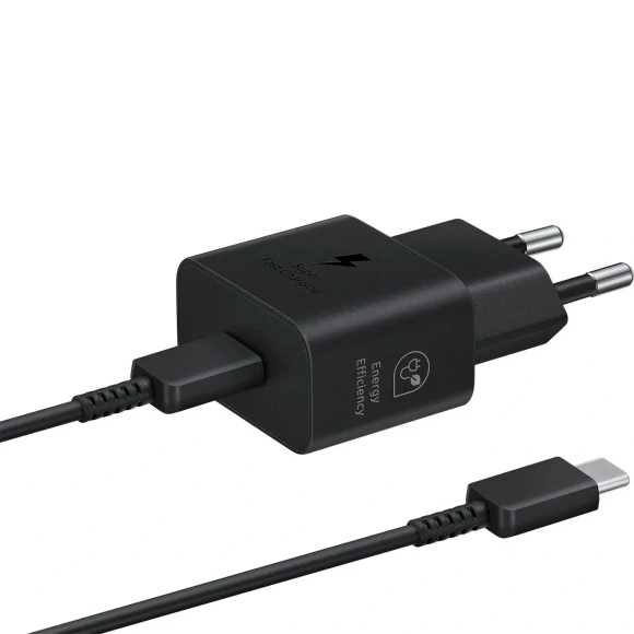 СЗУ Samsung Power USB-C + кабельType-C-Type-C 25W Black