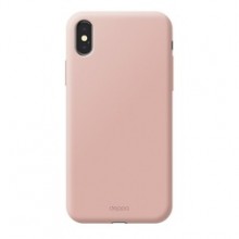 Чехол-накладка для iPhone X Air Case Deppa пластик розовое золото