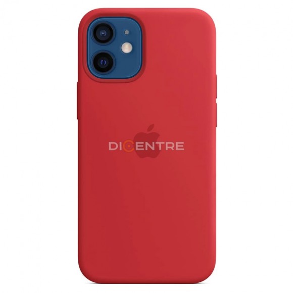 Чехол-накладка для iPhone 12 Mini Silicone Case красный