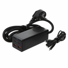 СЗУ Baseus GaN3 Pro Desktop Powerstrip 100W + кабель Type-C Black (PSZM000401)