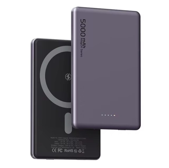 Аккумулятор тонкий Alpha 5000 mAh 22,5W толщина 0,86 см, Фиолетовый Аккумулятор тонкий Alpha 5000 mAh 22,5W толщина 0,86 см, Фиолетовый