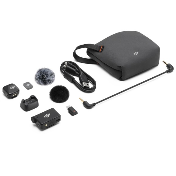 Беспроводной микрофон DJI Mic Mini (2 TX + 1 RX)  (Черный)