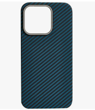 Чехол-накладка для iPhone 15 Pro Max PiBlue DROP сине-черный