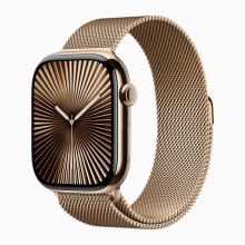 Умные часы Apple Watch Series 10 42мм MX083  Case Gold Titanium Case, Gold Milano Loop (Gold, Gold)