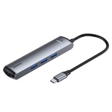 USB-концентратор Baseus Mechanical Eye (CAHUB-J0G) 6 в 1