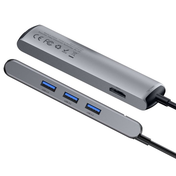 USB-концентратор Baseus Mechanical Eye (CAHUB-J0G) 6 в 1