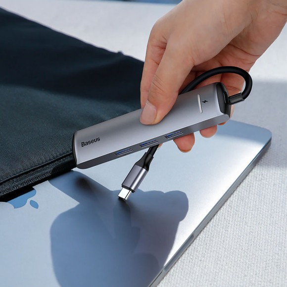 USB-концентратор Baseus Mechanical Eye (CAHUB-J0G) 6 в 1