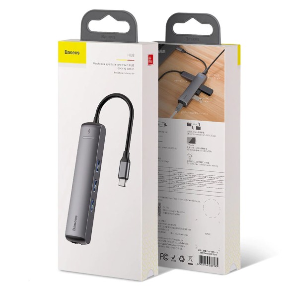 USB-концентратор Baseus Mechanical Eye (CAHUB-J0G) 6 в 1
