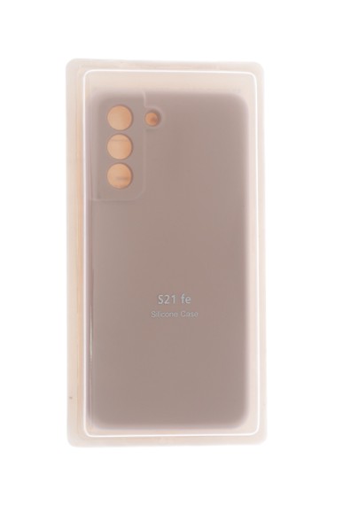 Чехол-накладка Samsung S21 FE Silicone Case светло-розовый