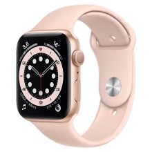 Часы Apple Watch Series 6 GPS 40mm Aluminum Case with Sport Band (MG123) (золотой, Розовый песок)