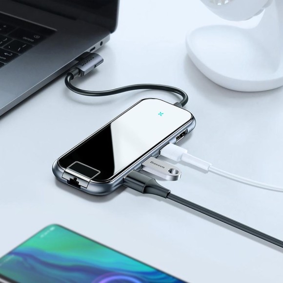 USB-концентратор Baseus Multi-functional HUB Type-C to 3xUSB+HDMI (CAHUB-DZ0G)