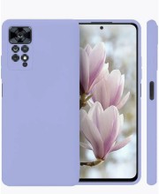 Чехол-накладка Xiaomi Redmi Note 11 Pro Breaking силикон с микрофиброй фиолетовый